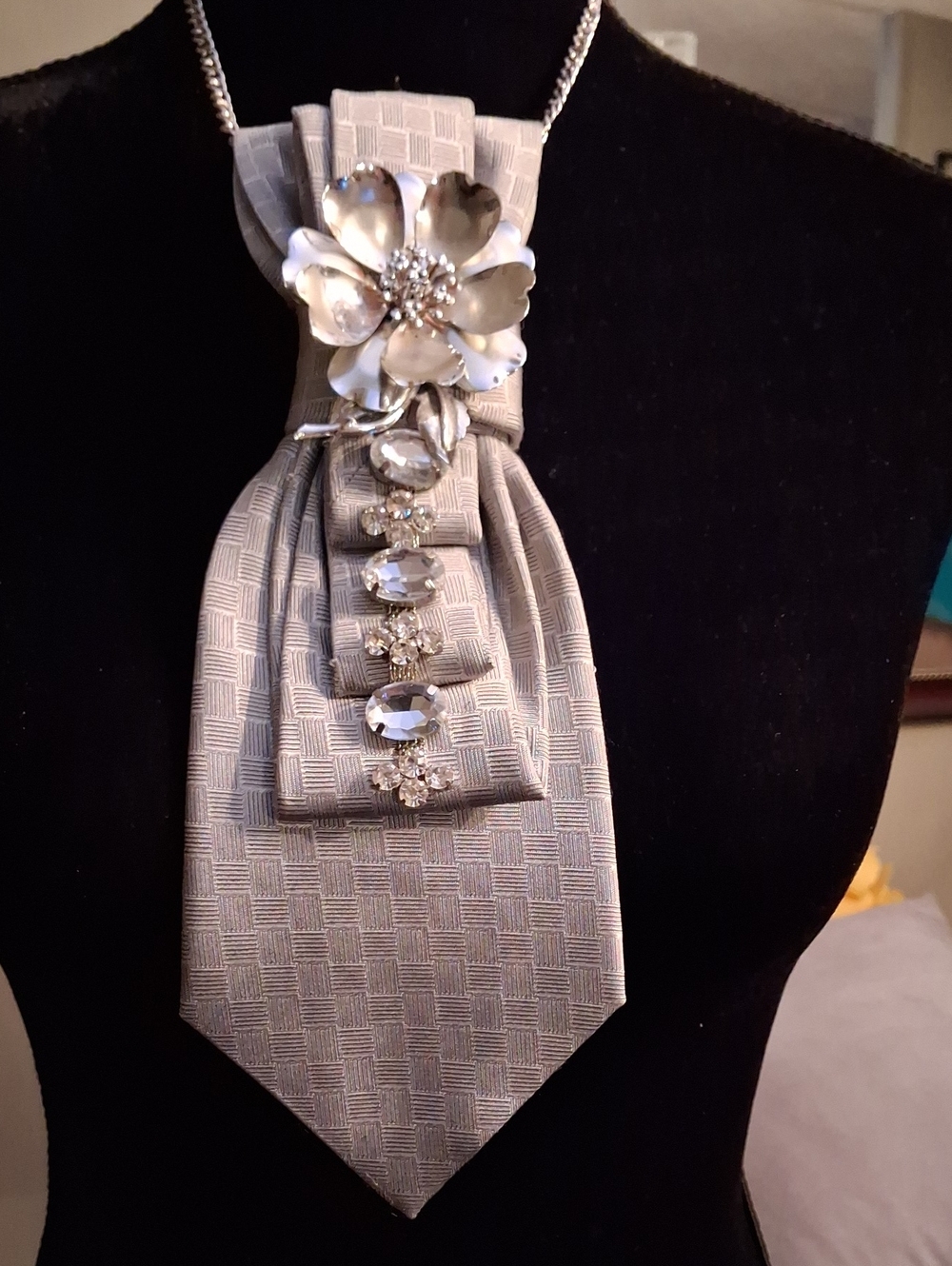 Pierre Cardin Upcycled Necktie Necklace